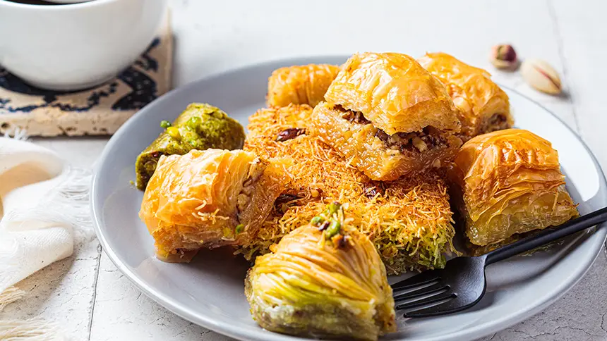 Traditional Arabic Dessert Baklava